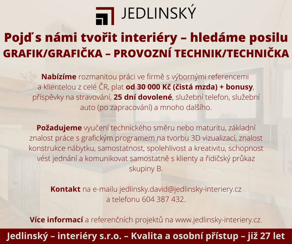 GRAFIK/GRAFIČKA – PROVOZNÍ TECHNIK/TECHNIČKA GRAFIK/GRAFIČKA – PROVOZNÍ TECHNIK/TECHNIČKA