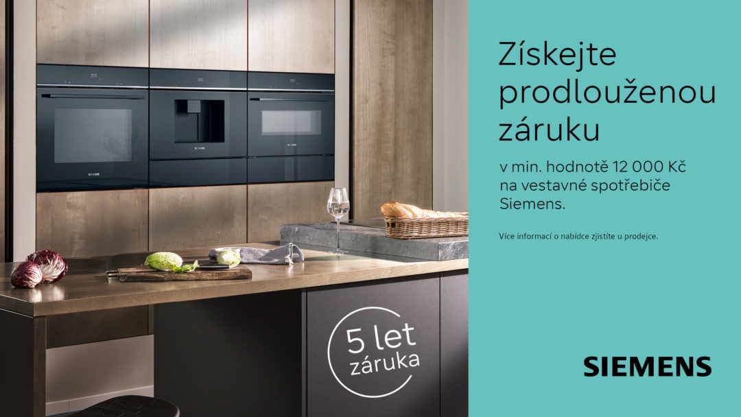 Prodloužená záruka na sestavu spotřebičů Siemens